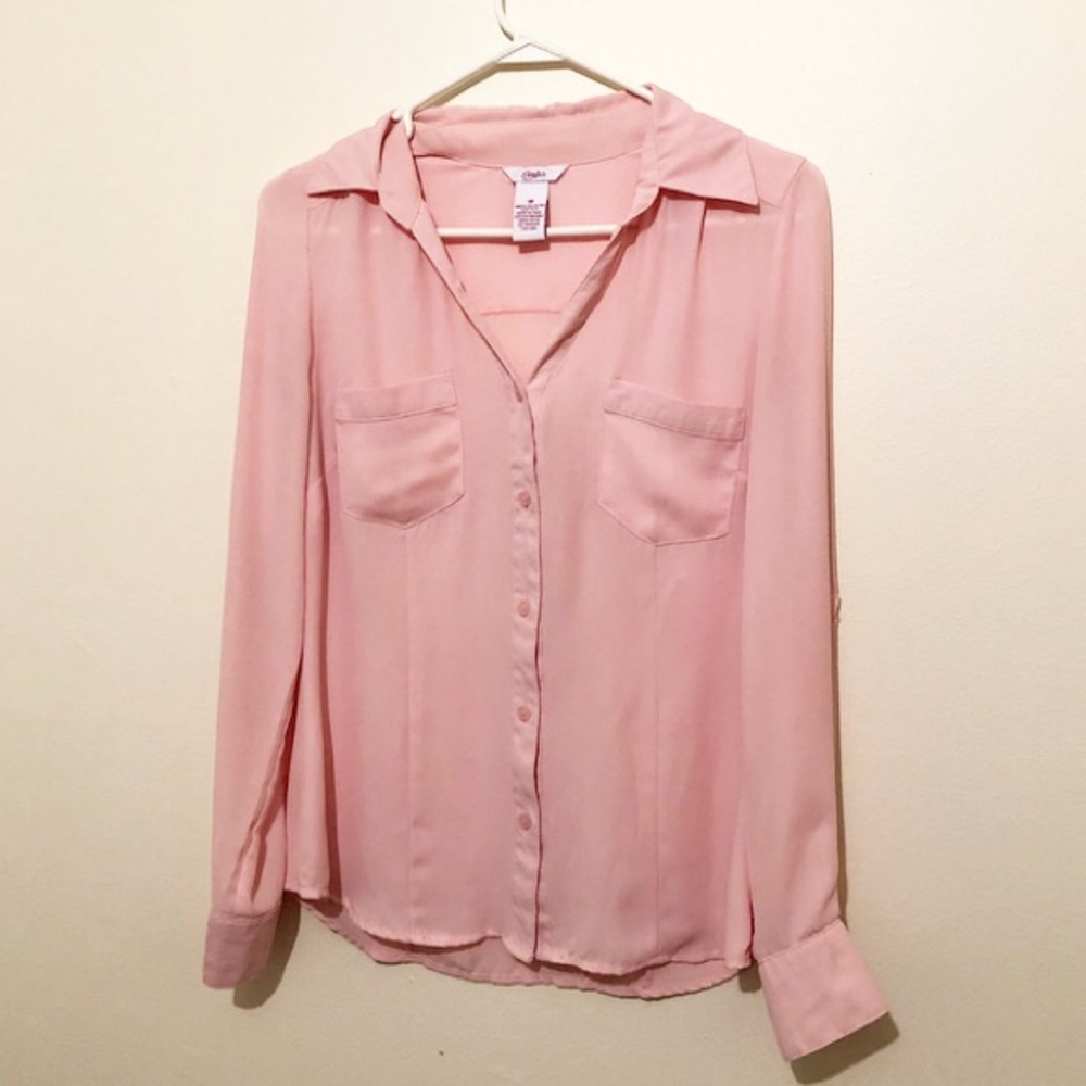 Candie’s Pink Button-Down Shirt